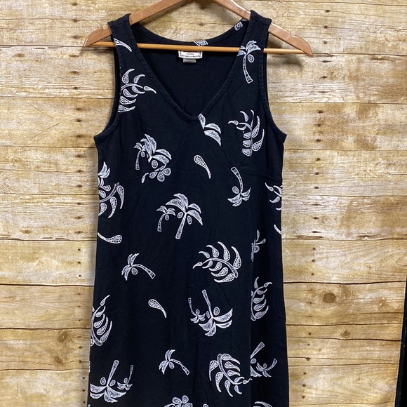 Vintage Jacqueline Studio palm motif shift dress size medium - Picture 3 of 12